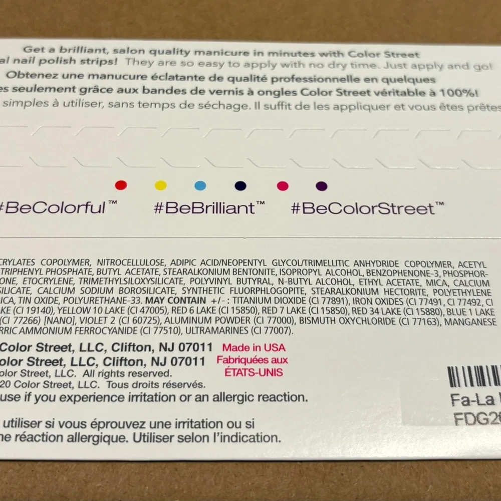 Color Street Multicolor Nail Polish Strips - Picture 2 of 2